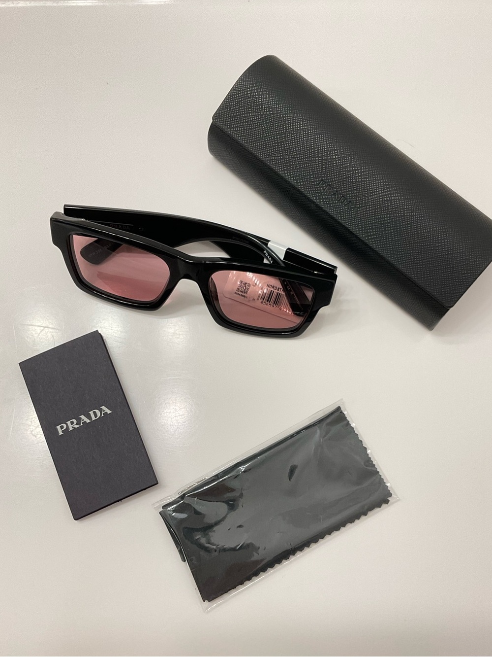 NWT Prada 53mm Rectangular Polarized Sunglasses